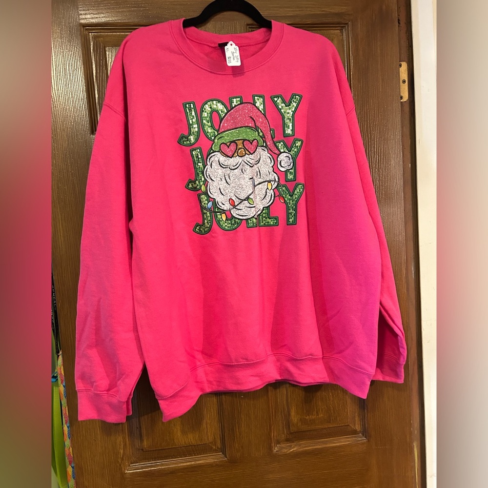 Pink Jolly Graphic Sweatshirt